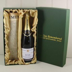 Paul Langier Champagne and Newspaper Gift Box