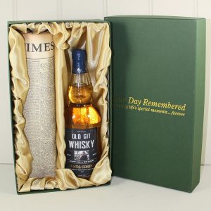 Glen Moray Single Malt Whisky and Newspaper Gift Box