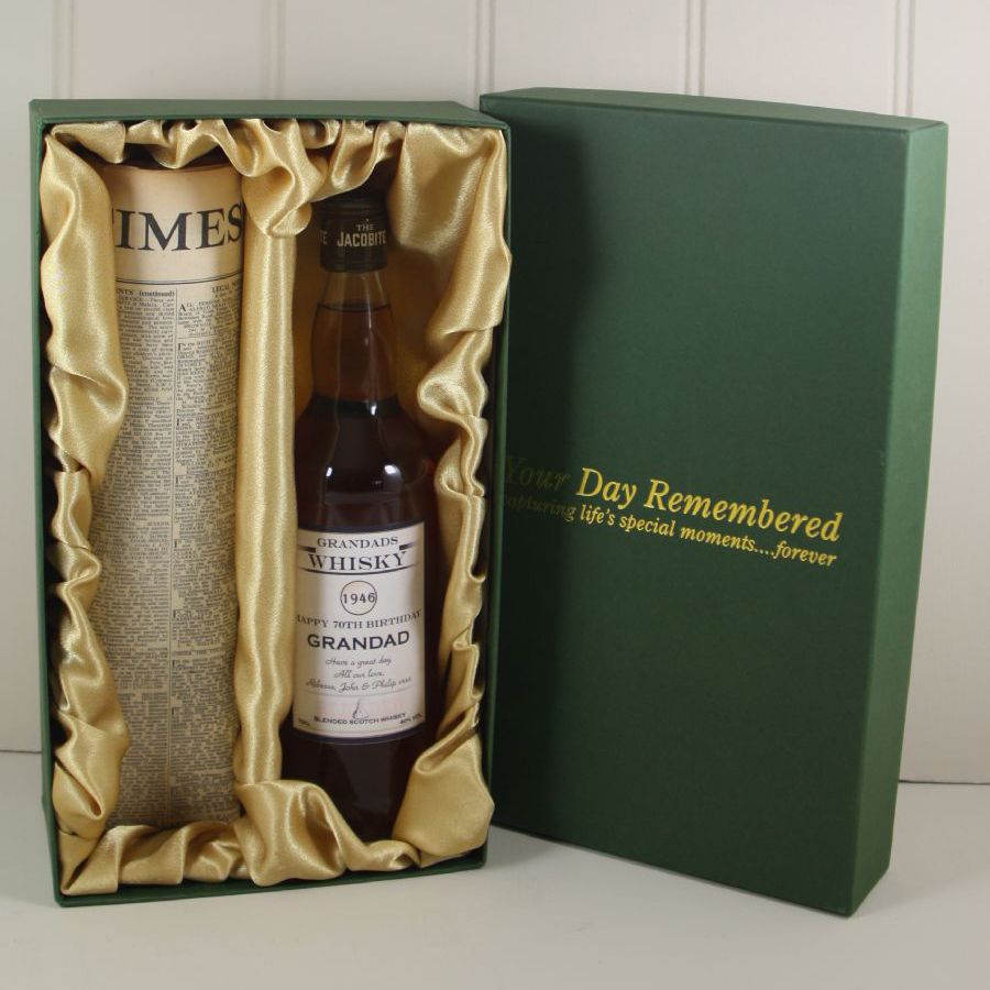 Jacobite Blended Whisky and Newspaper Gift Box