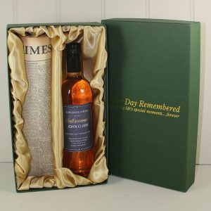 French Rose Wine and Newspaper Gift Box
