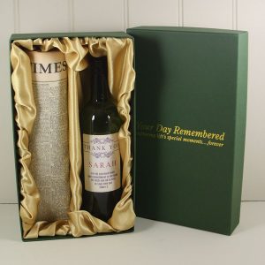 French White Wine and Newspaper Gift Box