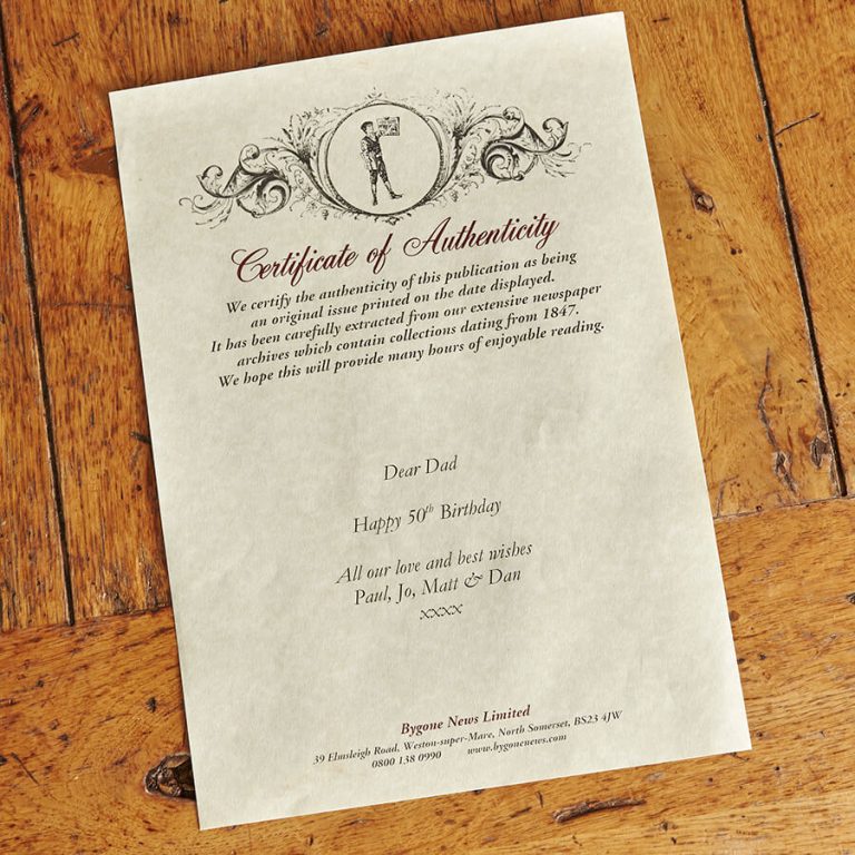 Newspaper Gift Box, Birthdate Newspapers and Unique Gift Ideas